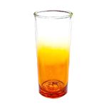 Vaso Alto de Vidrio de 11.5 oz para Bebidas Frías con Acabado Difuminado - Colores Surtidos