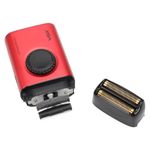 Rasuradora Profesional Inalámbrica de Láminas Dobles de Titanio con Pantalla LED Color Rojo
