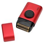 Rasuradora Profesional Inalámbrica de Láminas Dobles de Titanio con Pantalla LED Color Rojo