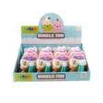 Ventilador Manual Infantil de Helado con Burbujas - Colores Surtidos