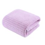 Toalla de Baño Superabsorbente 70 x 140 cm de Poliéster con Jacquard Secado Rápido Color Morado
