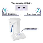 Timbre Inalámbrico de Batería con 36 Tonos y Alcance de 35 m para Casa u Oficina