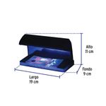 Detector de Billetes Falsos con Doble Lámpara UV y Luz Blanca para Negocio