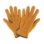 Guantes de Carnaza Talla M para Uso General en Herramientas, Construcción y Manejo de Materiales