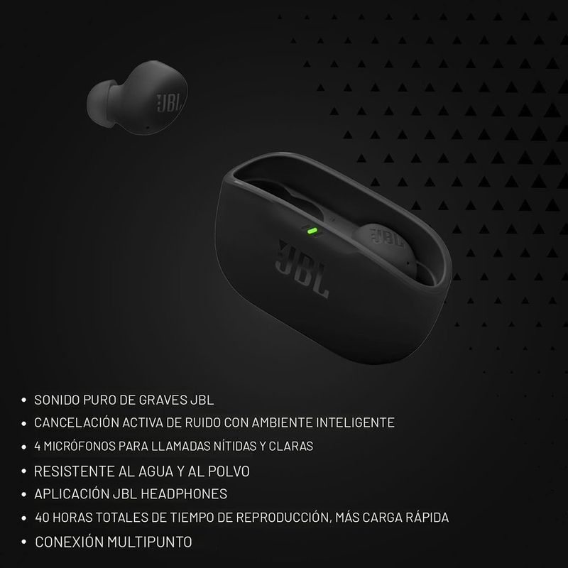 Audífonos Inalámbricos Vibe Buds 2 TWS Bluetooth 5.3 con Cancelación de Ruido Color Azul
