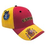 Gorra de España con Cierre de Botón de 58 cm Color Rojo y Amarillo