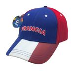 Gorra de Francia con Cierre de Botón de 58 cm Color Azul, Blanco y Rojo