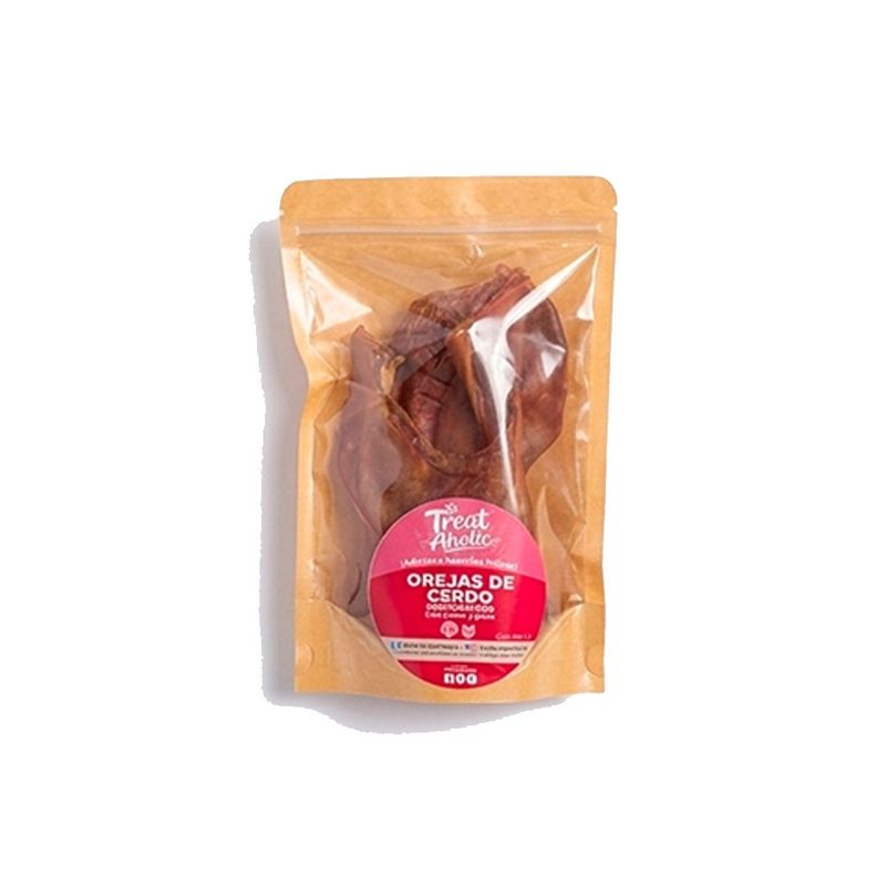 Snack Deshidratado para Perro Treat Aholic Orejas de Cerdo 3 Piezas