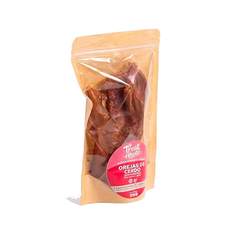 Snack Deshidratado para Perro Treat Aholic Orejas de Cerdo 3 Piezas