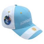 Gorra de Argentina con Cierre de Botón de 58 cm Color Celeste y Blanco