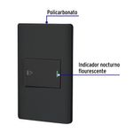 Interruptor para Timbre Sencillo Lisboa de 1.5 Módulos Color blanco