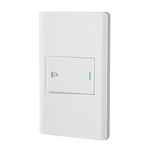 Interruptor para Timbre Sencillo Lisboa de 1.5 Módulos Color blanco