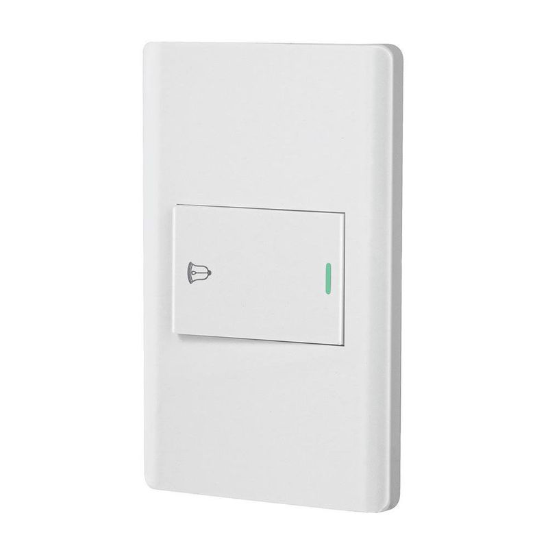 Interruptor para Timbre Sencillo Lisboa de 1.5 Módulos Color blanco