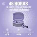 Audífonos Inalámbricos Live Flex 3 TWS con Estuche Inteligente Color Morado