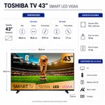Televisor Smart de 43" LED Full HD