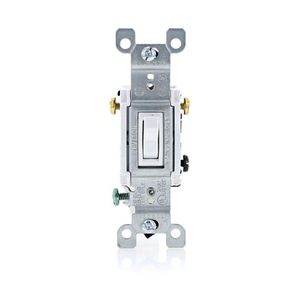 Interruptor 3 Vías Sencillo Blanco - Leviton