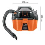 Aspiradora Inalámbrica Seco/Mojado de 2 Gal con Batería de 20 V para Polvo y Líquidos