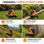 Desbrozadora de Grama Eléctrica de 550 W