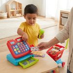 Set de Juego Supermercado con Carrito, Caja Registradora y Accesorios