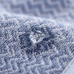 Toalla de Baño Superabsorbente 70 x 140 cm de Poliéster con Jacquard Secado Rápido Color Azul