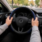 Cubre Volante para Auto Premium Sport Negro con Azul