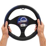 Cubre Volante para Auto Premium Sport Negro con Azul