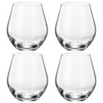 Set de 4 Vasos de Vidrio para Whisky Marta de 18.6 oz Transparentes