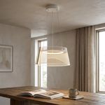 Lámpara Colgante LED Akril I de Acrílico Luz Cálida 12 W 1.20 Metros Color Blanco