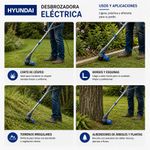 Desbrozadora Eléctrica 300W Corte de 22 cm