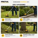 Kit de Desbrozadora Inalámbrica 20V 9 Plg