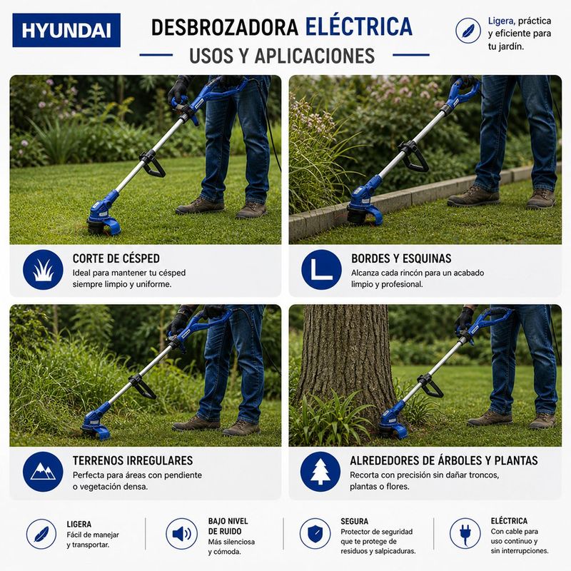Desbrozadora Inalámbrica 20V Corte 25 cm