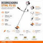 Desbrozadora a Gasolina de 27.2 CC con Timón Tipo Bicicleta