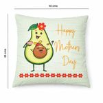 Cojín con Relleno Happy Mother’s Day de Poliéster 45 x 45 cm Color Verde