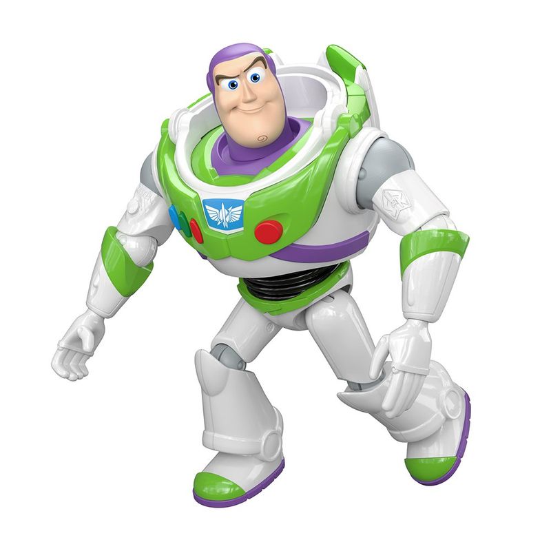 Figura de Acción Toy Story Buzz Lightyear de 12 Plg Articulada Color Blanco y Verde
