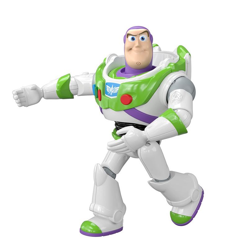 Figura de Acción Toy Story Buzz Lightyear de 12 Plg Articulada Color Blanco y Verde