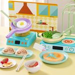 Set de Cocina Color Change con Luz, Sonido y Accesorios de Comida