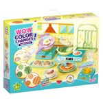 Set de Cocina Color Change con Luz, Sonido y Accesorios de Comida