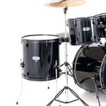 Batería Acústica Acoustic Pro Con Platillos de 5 Piezas Color Negro Brillante