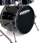 Batería Acústica Acoustic Pro Con Platillos de 5 Piezas Color Negro Brillante