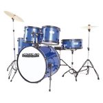Batería Acústica Acoustic Pro Con Platillos de 5 Piezas Color Azul