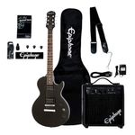 Guitarra Eléctrica Epiphone Les Paul Player Con Accesorios Color Negra