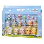 Set de 14 Figuras de Bluey Familia y Amigos con Accesorios Coleccionables