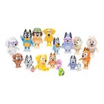 Set de 14 Figuras de Bluey Familia y Amigos con Accesorios Coleccionables