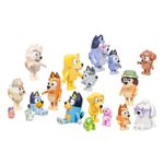 Set de 14 Figuras de Bluey Familia y Amigos con Accesorios Coleccionables