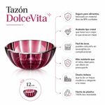 Tazón DolceVita para Snacks o Postres de 12 Cm Color Rojo Amatista