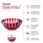 Tazón DolceVita para Snacks o Postres de 30 Cm Color Rojo Amatista