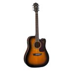 Guitarra Electroacústica Washburn AD5CETSB Color Sunburst en Dos Tonos