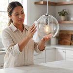 Lámpara Colgante Moderna 1 Luz en Cromo con Base E27 40W