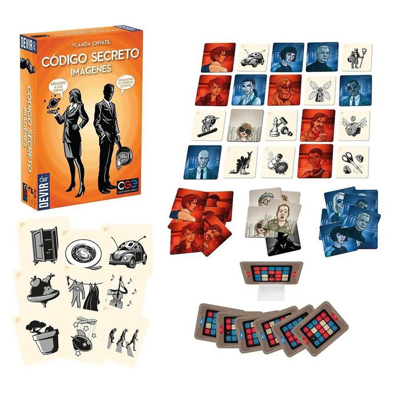 Juego de Mesa Código Secreto Imágenes en Español para 2 a 8 Jugadores
