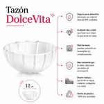 Tazón DolceVita para Snacks o Postres de 12 Cm Color Blanco Perla